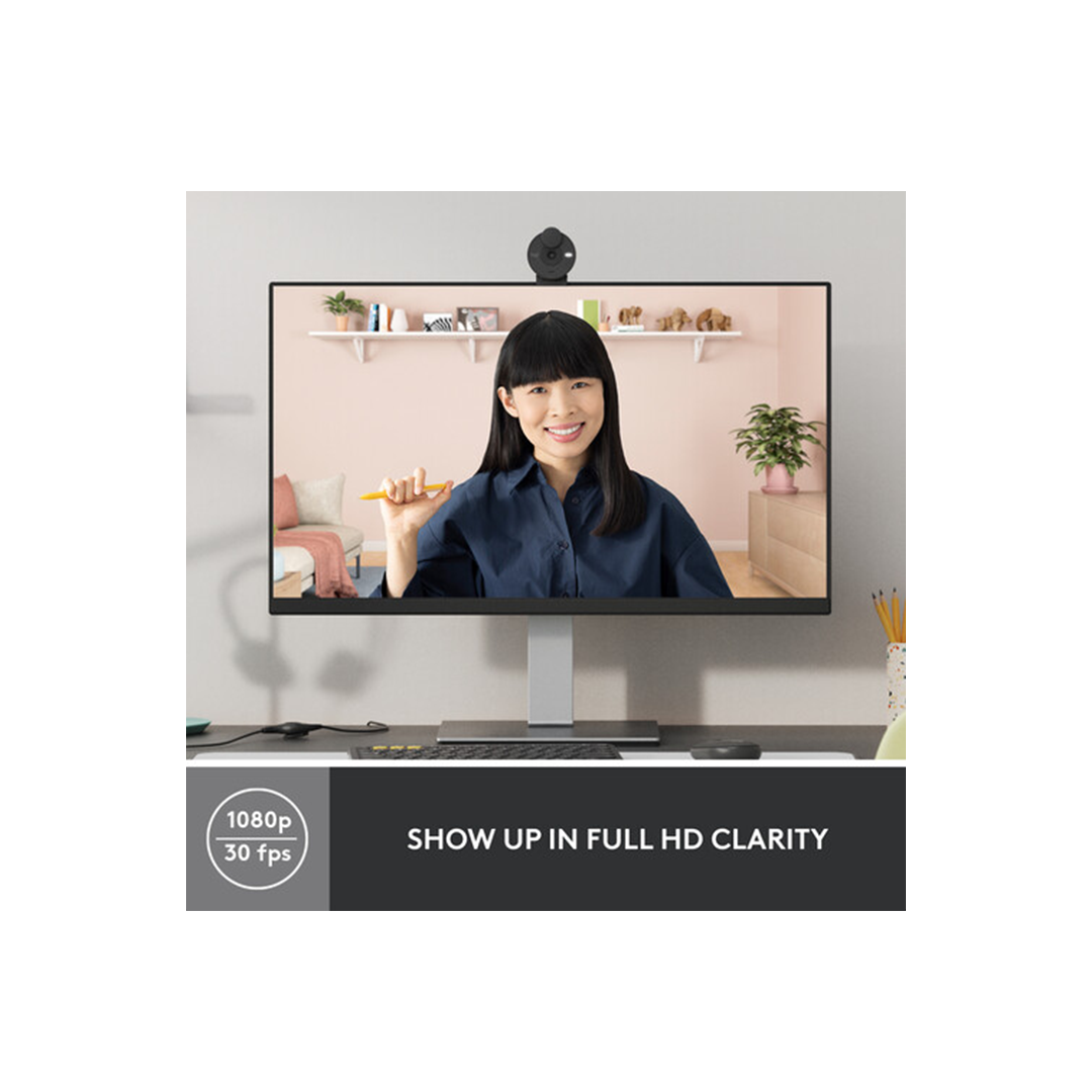 Logitech Brio 300 1080p Full HD Webcam - Graphite in Qatar Logitech Brio 300 1080p Full HD Webcam - Graphite in Qatar